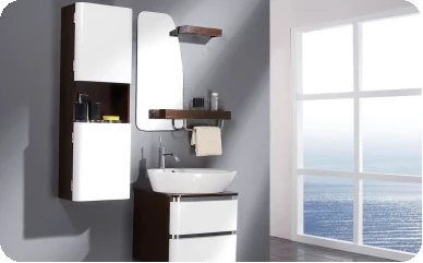 Bathroom cabinet scene