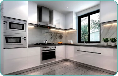 Kitchen cabinet scene